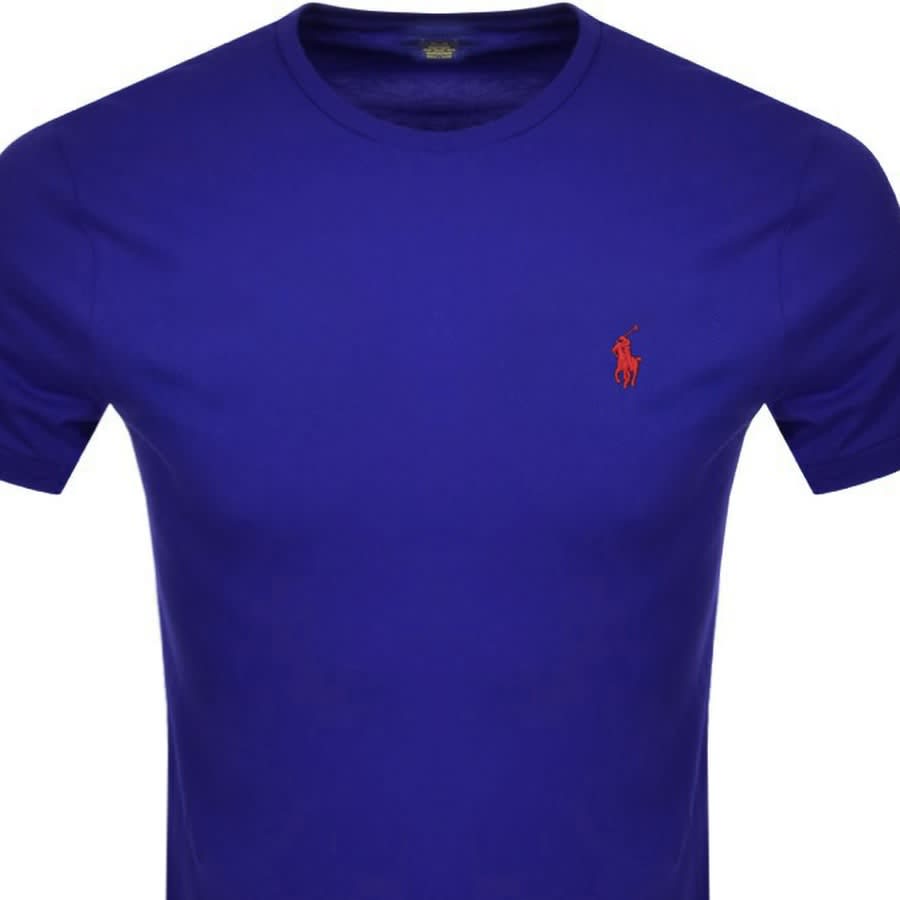 Alternative Image for ProductRalph Lauren Crew Neck Slim Fit T Shirt Blue2