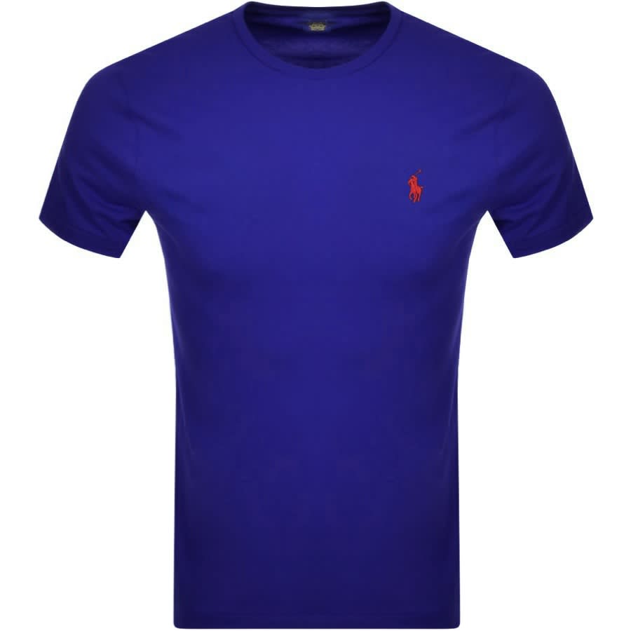 Alternative Image for ProductRalph Lauren Crew Neck Slim Fit T Shirt Blue1