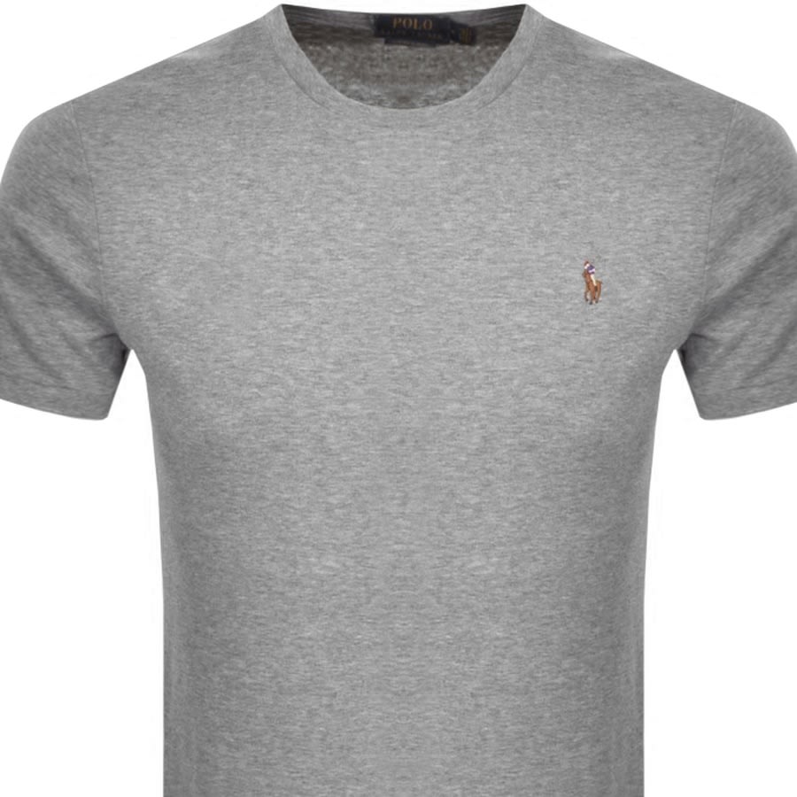 Alternative Image for ProductRalph Lauren Pima Crew Neck T Shirt Grey2
