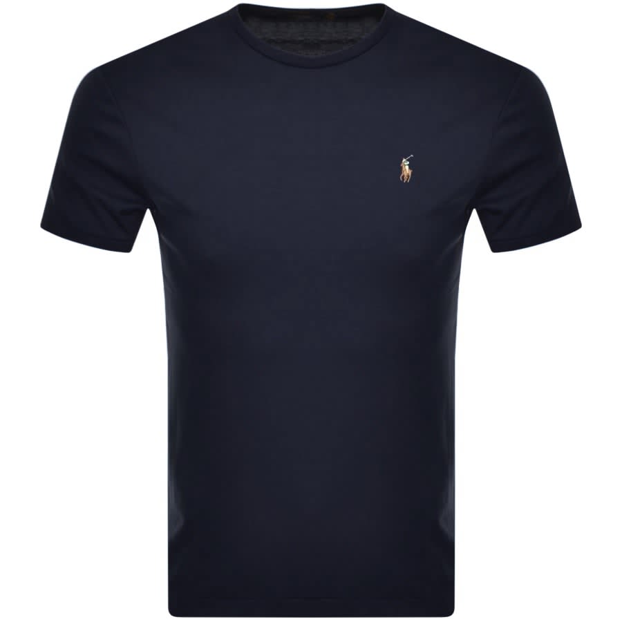 Alternative Image for ProductRalph Lauren Pima Crew Neck T Shirt Navy1