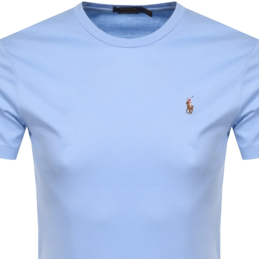 Alternative Image for ProductRalph Lauren Pima Crew Neck T Shirt Blue2