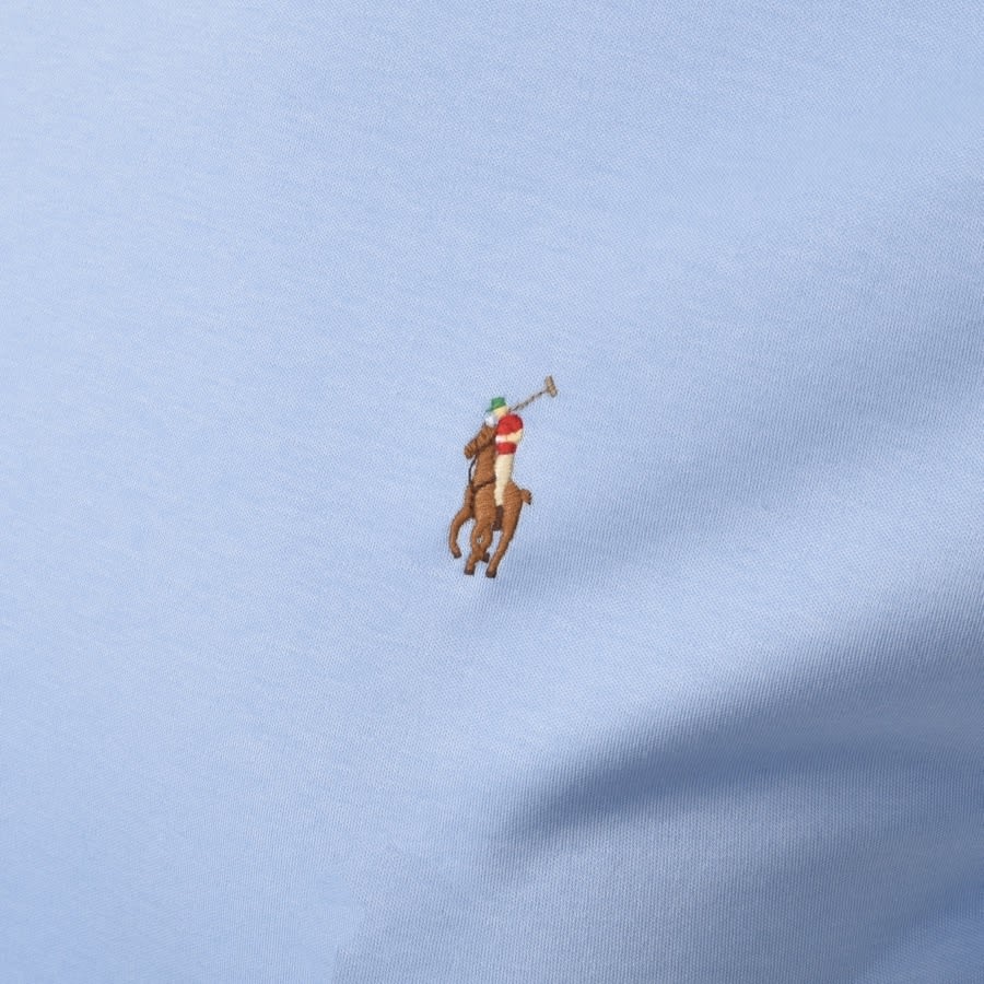 Alternative Image for ProductRalph Lauren Pima Crew Neck T Shirt Blue3