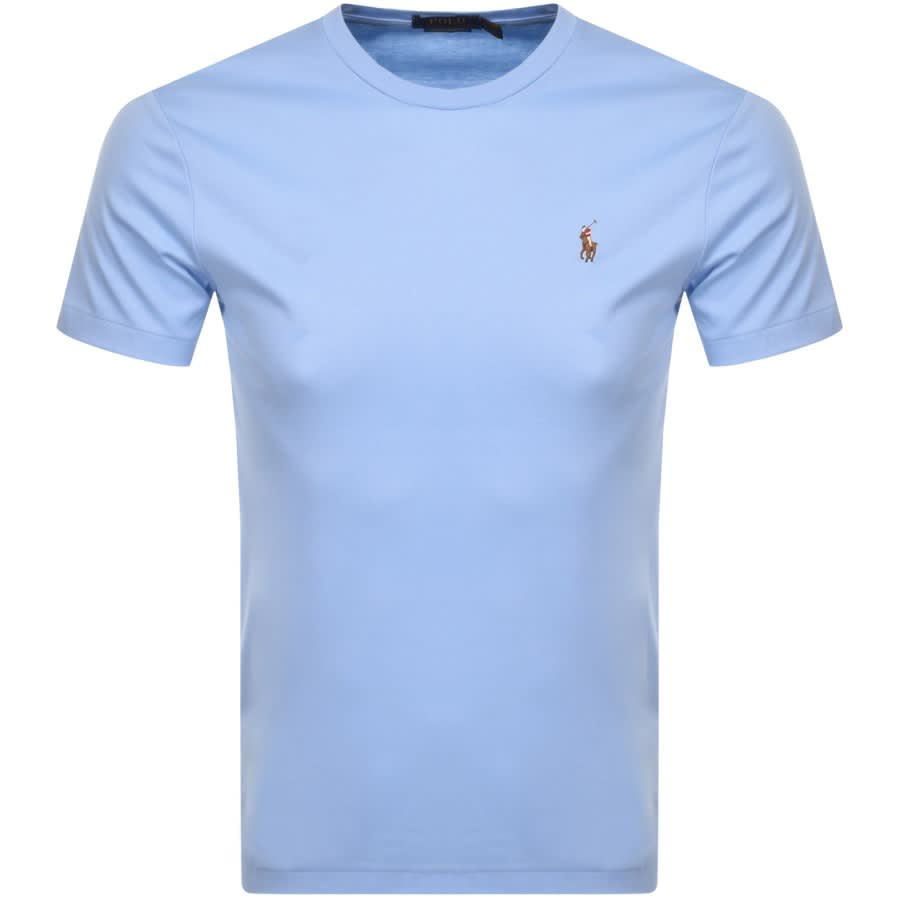 Alternative Image for ProductRalph Lauren Pima Crew Neck T Shirt Blue1