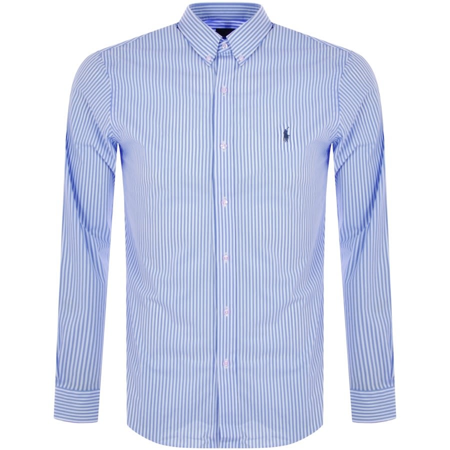 Alternative Image for ProductRalph Lauren Slim Fit Long Sleeve Shirt Blue1