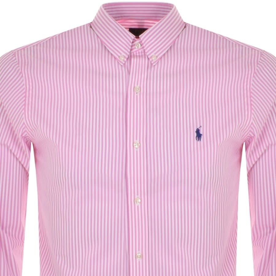 Alternative Image for ProductRalph Lauren Slim Fit Long Sleeve Shirt Pink2