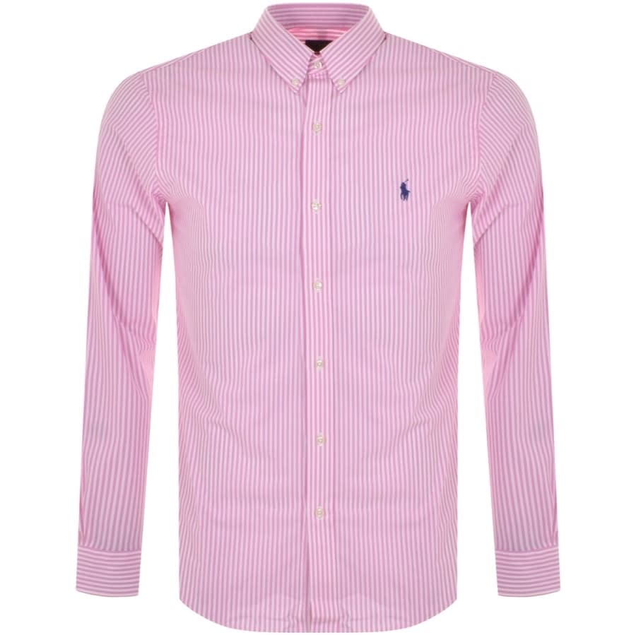 Alternative Image for ProductRalph Lauren Slim Fit Long Sleeve Shirt Pink1