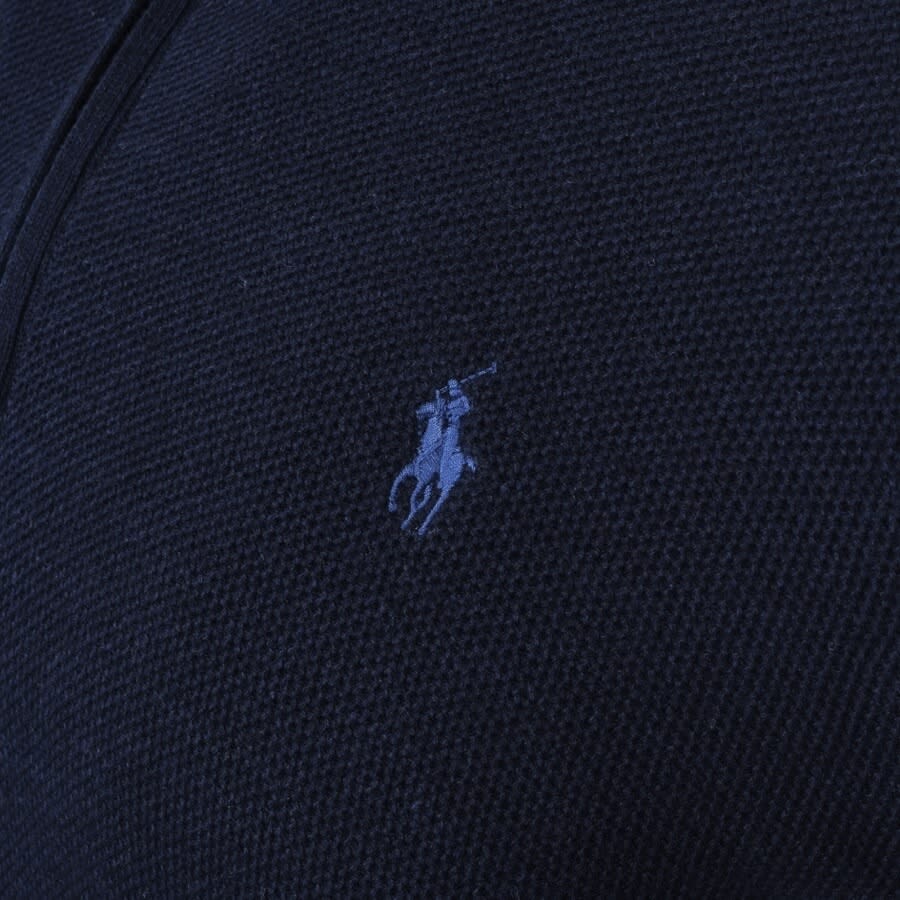 Alternative Image for ProductRalph Lauren Half Zip Waffle Knit Jumper Navy3