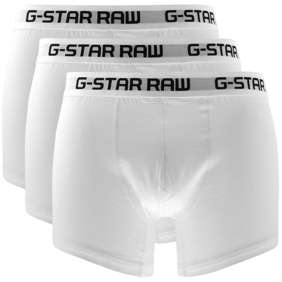 Alternative Image for ProductG Star Raw 3 Pack Boxer Shorts White1