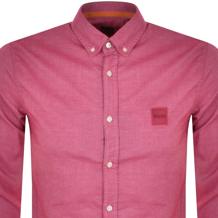 Alternative Image for ProductBOSS Mabsoot Long Sleeved Shirt Pink2