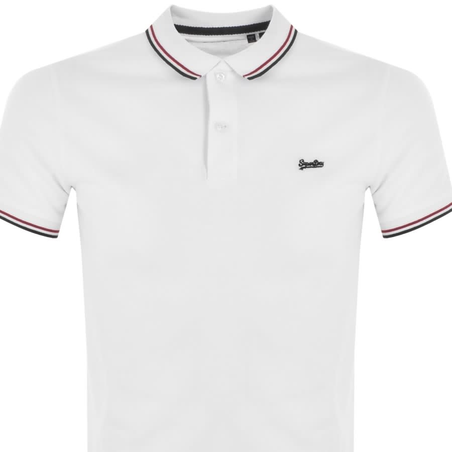 Alternative Image for ProductSuperdry Short Sleeved Polo T Shirt White2