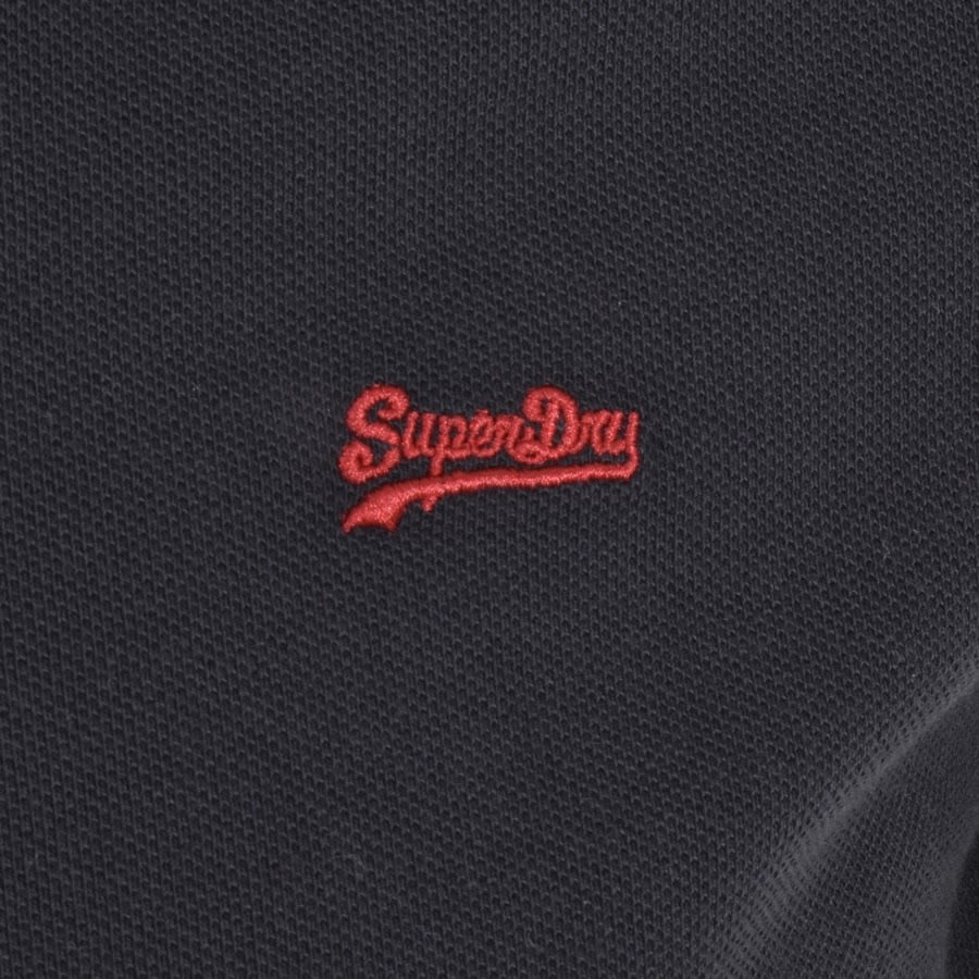 Alternative Image for ProductSuperdry Short Sleeved Polo T Shirt Navy3
