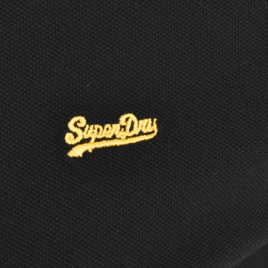 Alternative Image for ProductSuperdry Short Sleeved Polo T Shirt Black3