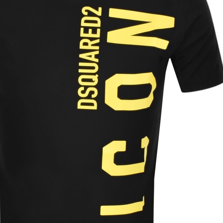 Alternative Image for ProductDSQUARED2 Logo Short Sleeved T Shirt Black3