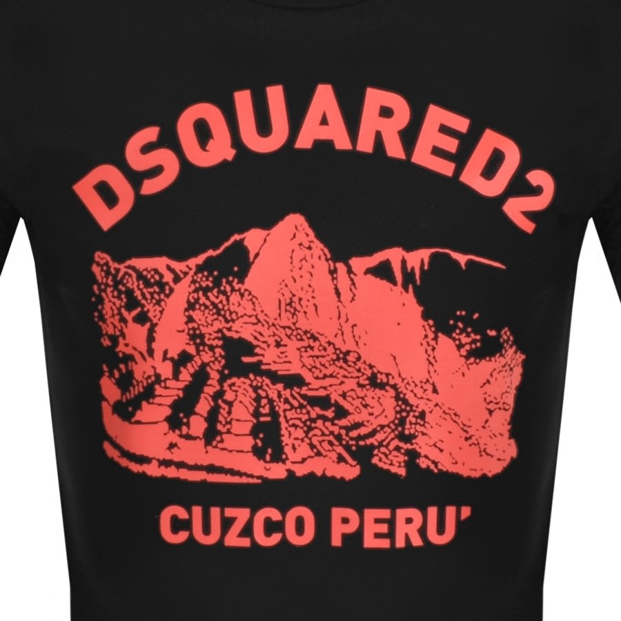 Alternative Image for ProductDSQUARED2 Cuzco T Shirt Black3