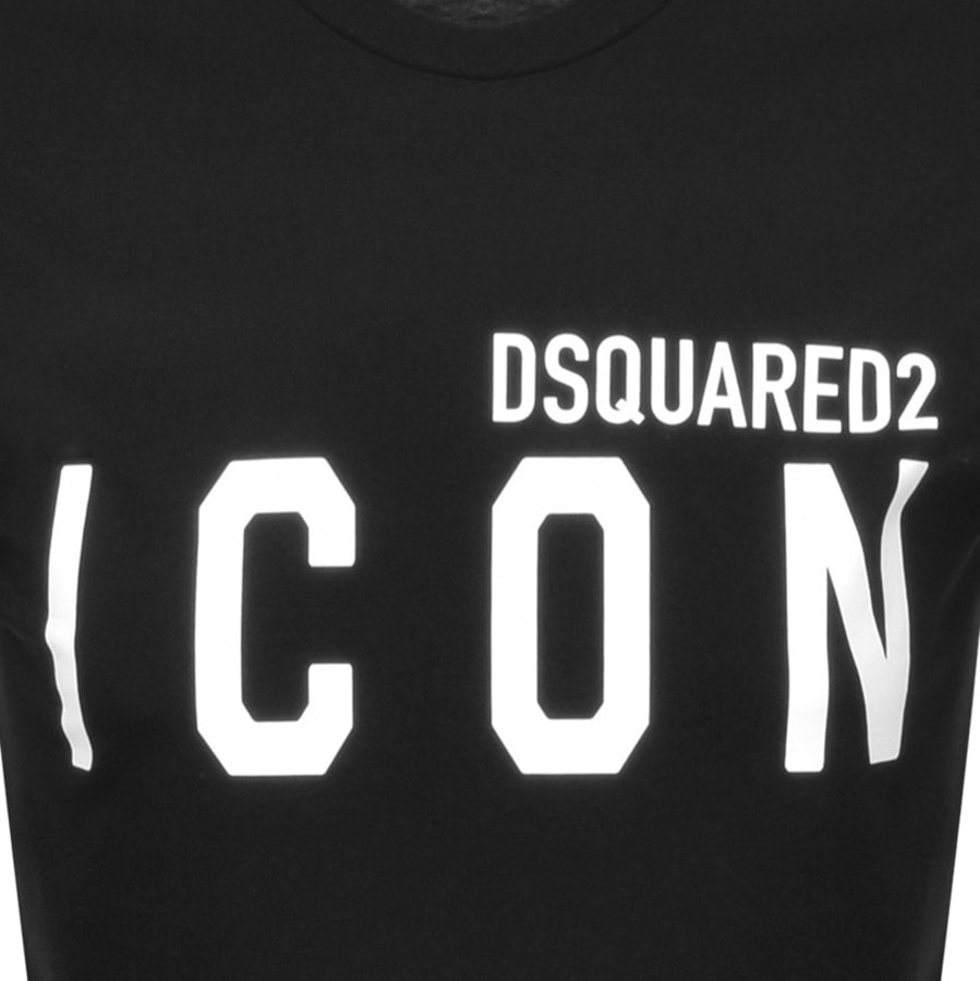 Alternative Image for ProductDSQUARED2 Logo Short Sleeved T Shirt Black3