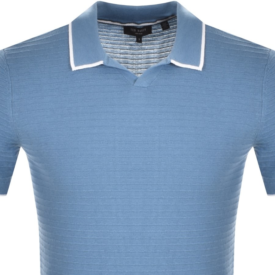 Alternative Image for ProductTed Baker Durdle Knitted Polo T Shirt Blue2