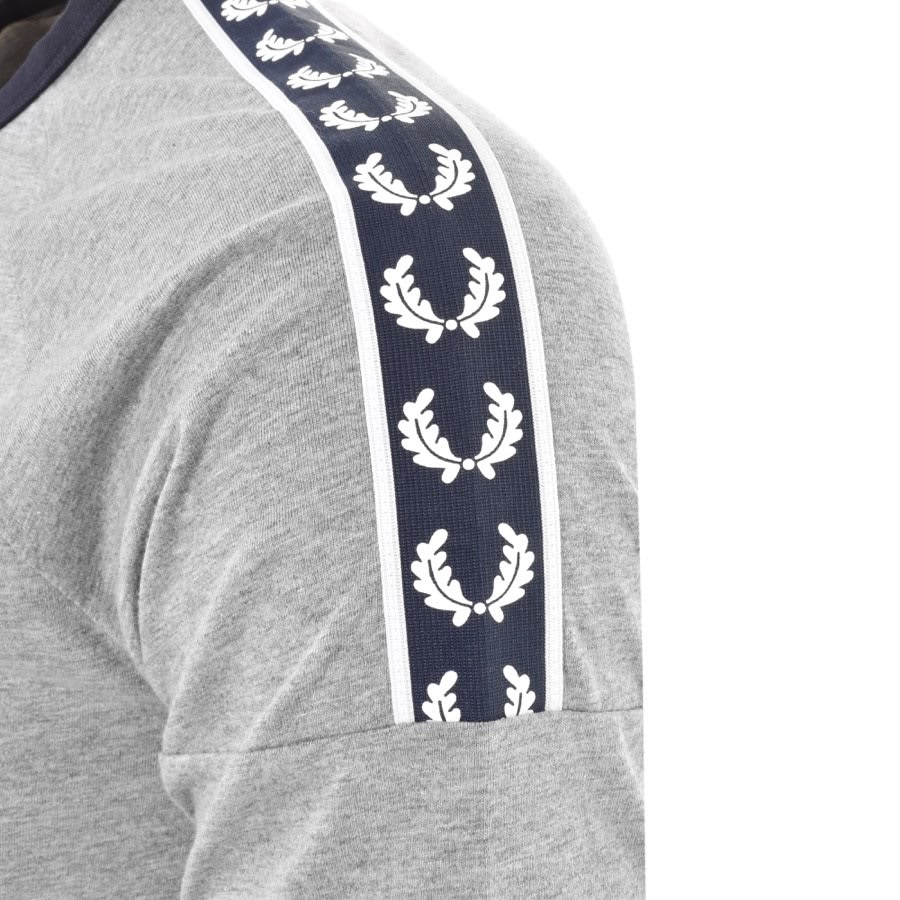 Alternative Image for ProductFred Perry Taped Ringer T Shirt Grey3