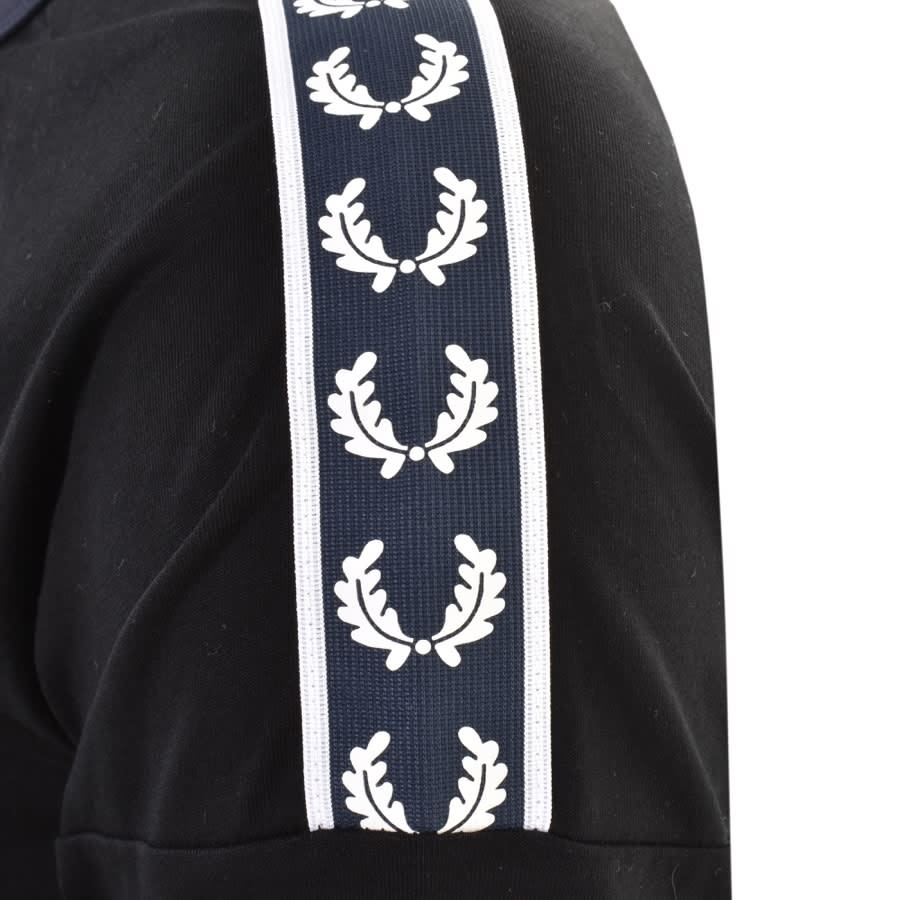 Alternative Image for ProductFred Perry Taped Ringer T Shirt Black3