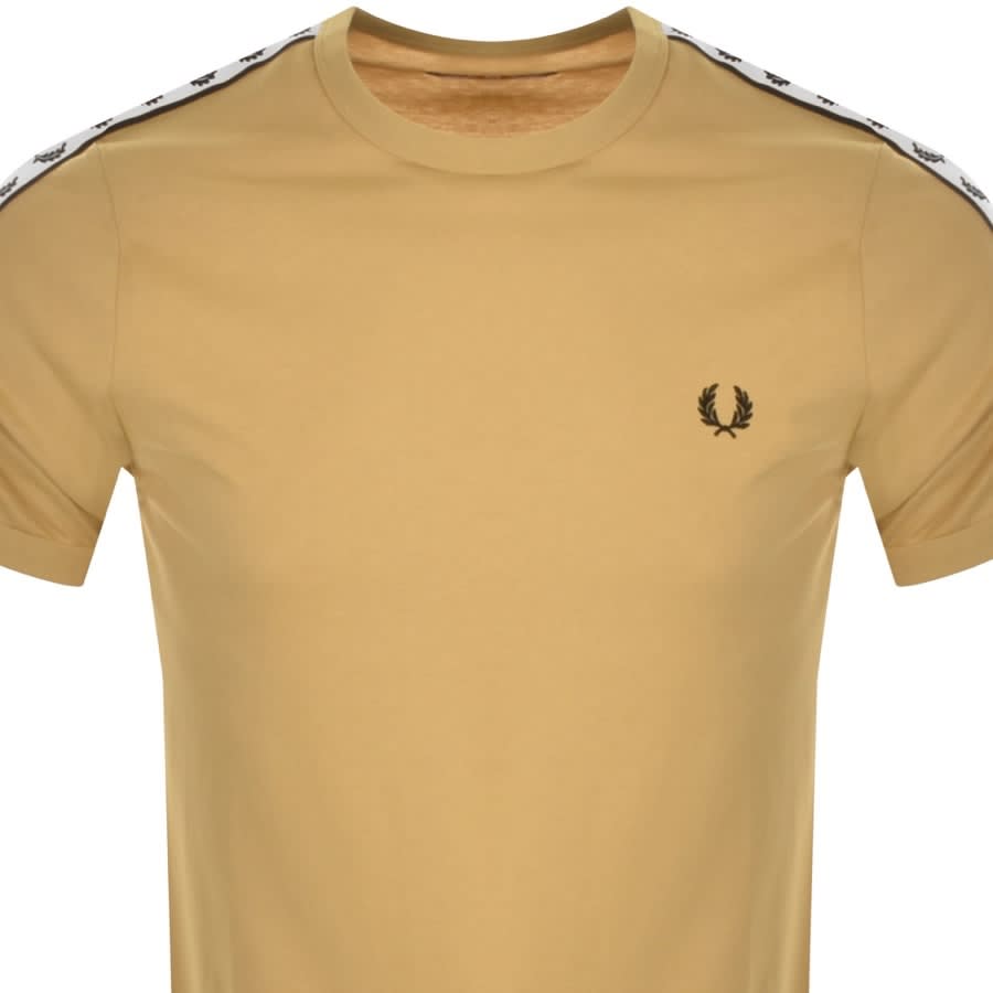Alternative Image for ProductFred Perry Taped Ringer T Shirt Yellow2