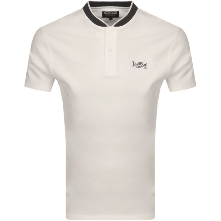 Alternative Image for ProductBarbour International Tipped Polo T Shirt White1