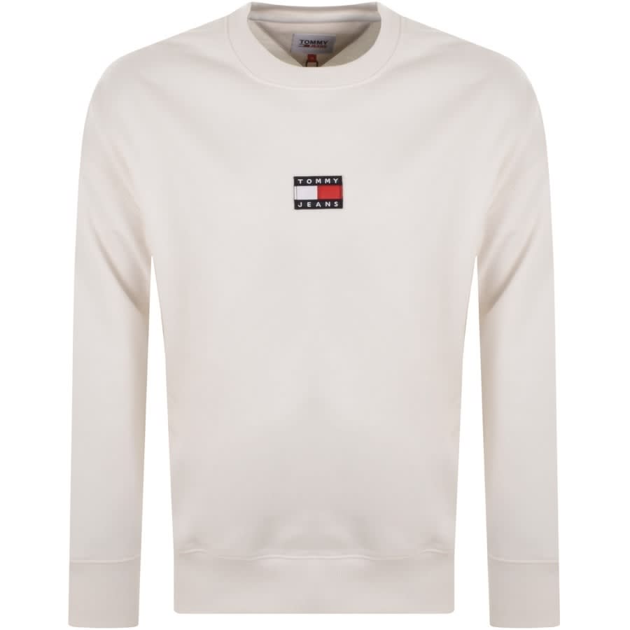 Tommy Jeans Logo Badge Sweatshirt Cream 