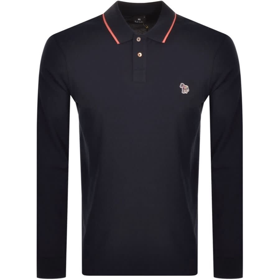 Alternative Image for ProductPS By Paul Smith Long Sleeved Polo T Shirt Navy1
