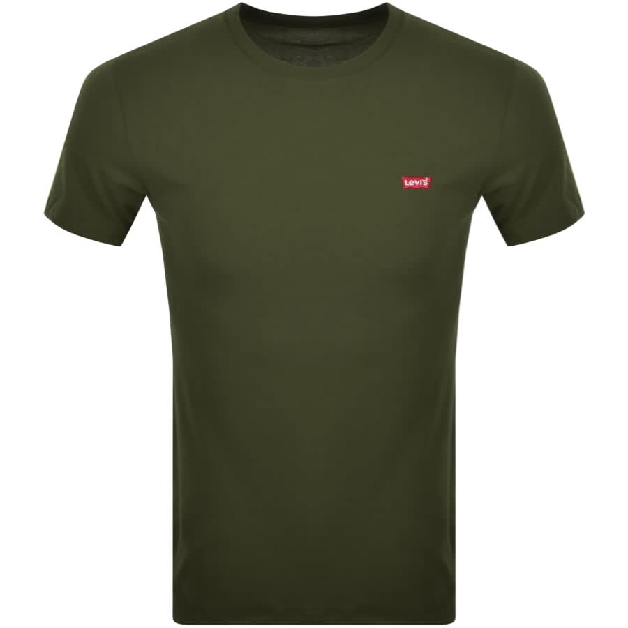 Alternative Image for ProductLevis Original Crew Neck Logo T Shirt Green1