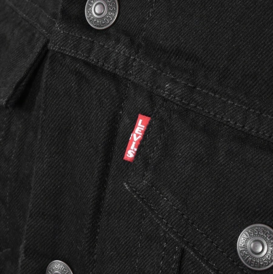 Alternative Image for ProductLevis Denim Sherpa Trucker Jacket Black3