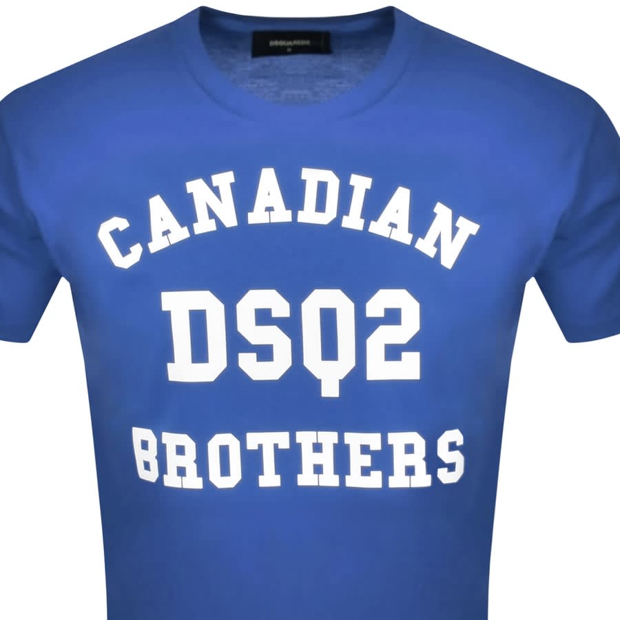 Alternative Image for ProductDSQUARED2 Canadian Brothers T Shirt Blue2