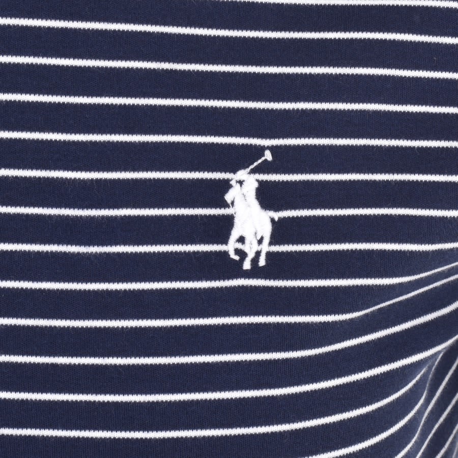 Alternative Image for ProductRalph Lauren Stripe Slim Fit T Shirt Navy3