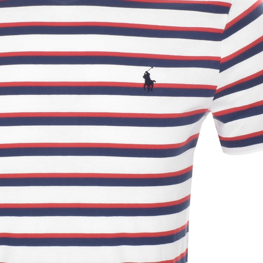 Alternative Image for ProductRalph Lauren Stripe Slim Fit T Shirt White3