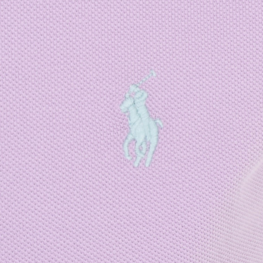 Alternative Image for ProductRalph Lauren Custom Slim Polo T Shirt Purple3