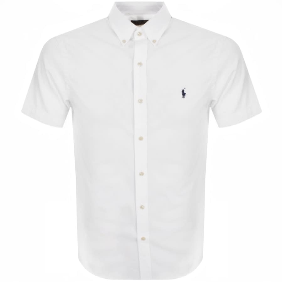 Alternative Image for ProductRalph Lauren Oxford Slim Short Sleeve Shirt White1