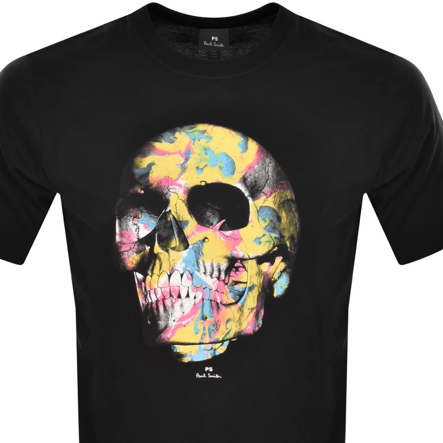 Alternative Image for ProductPS By Paul Smith Skull Slim Fit T Shirt Black2