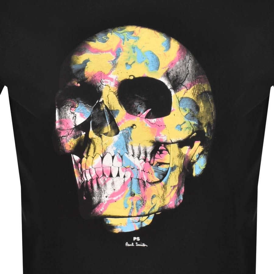 Alternative Image for ProductPS By Paul Smith Skull Slim Fit T Shirt Black3