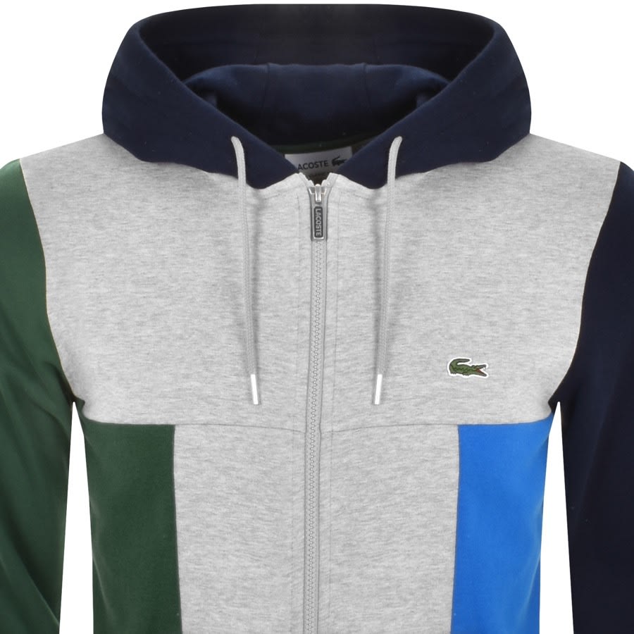 Alternative Image for ProductLacoste Colour Block Full Zip Hoodie Grey2