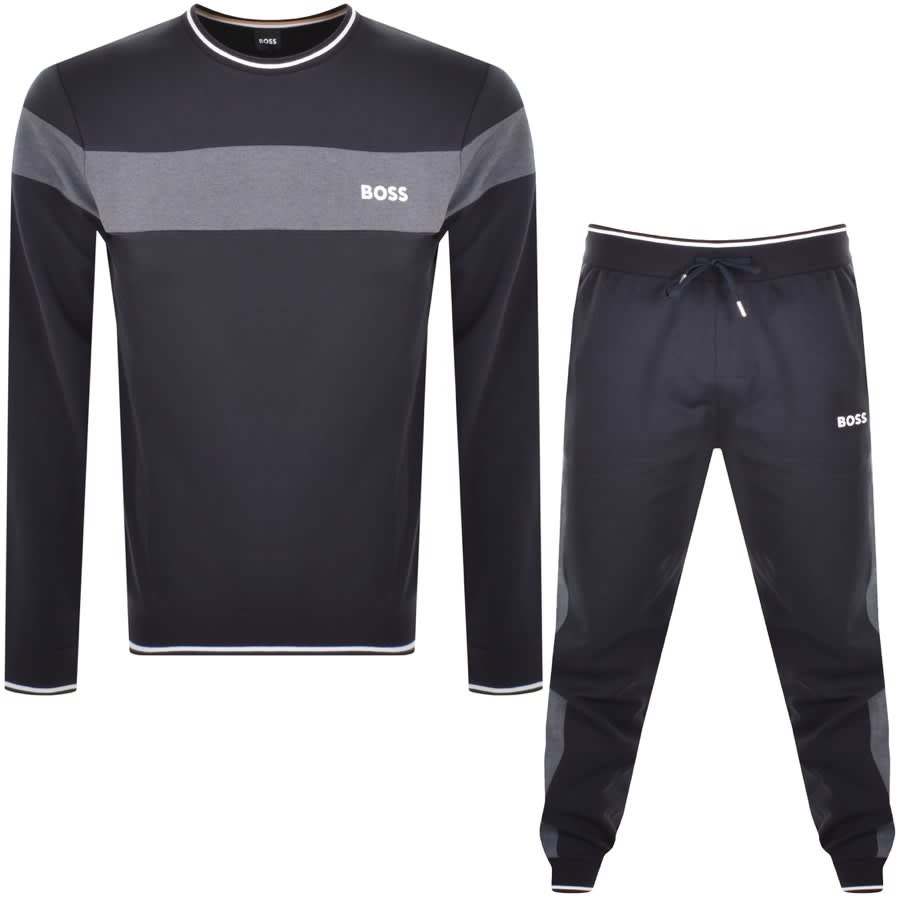 Alternative Image for ProductBOSS Crew Neck Tracksuit Navy1
