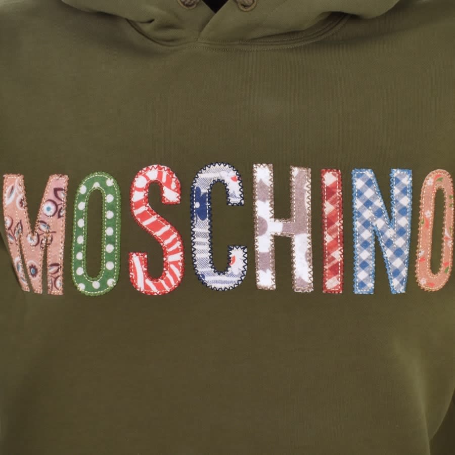 Alternative Image for ProductMoschino Fantasy Logo Hoodie Khaki3