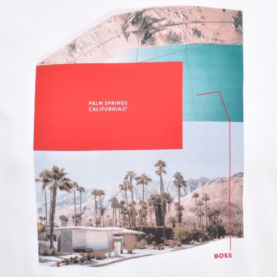 Alternative Image for ProductBOSS Collage T Shirt White3