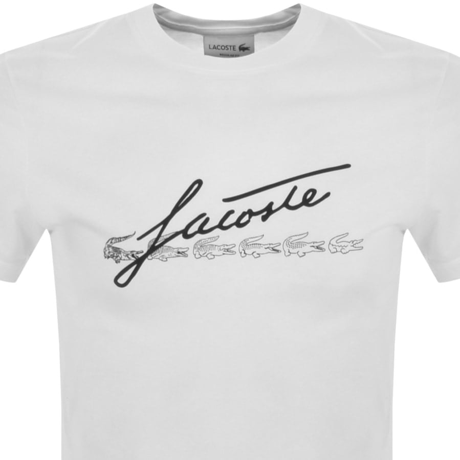 Alternative Image for ProductLacoste Short Sleeved Logo T Shirt White2