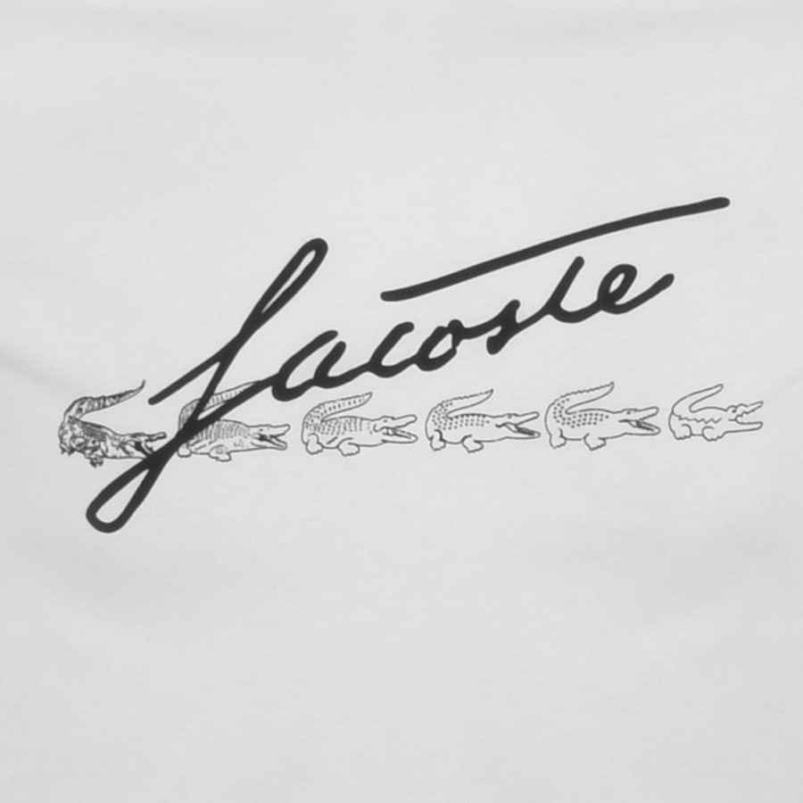Alternative Image for ProductLacoste Short Sleeved Logo T Shirt White3