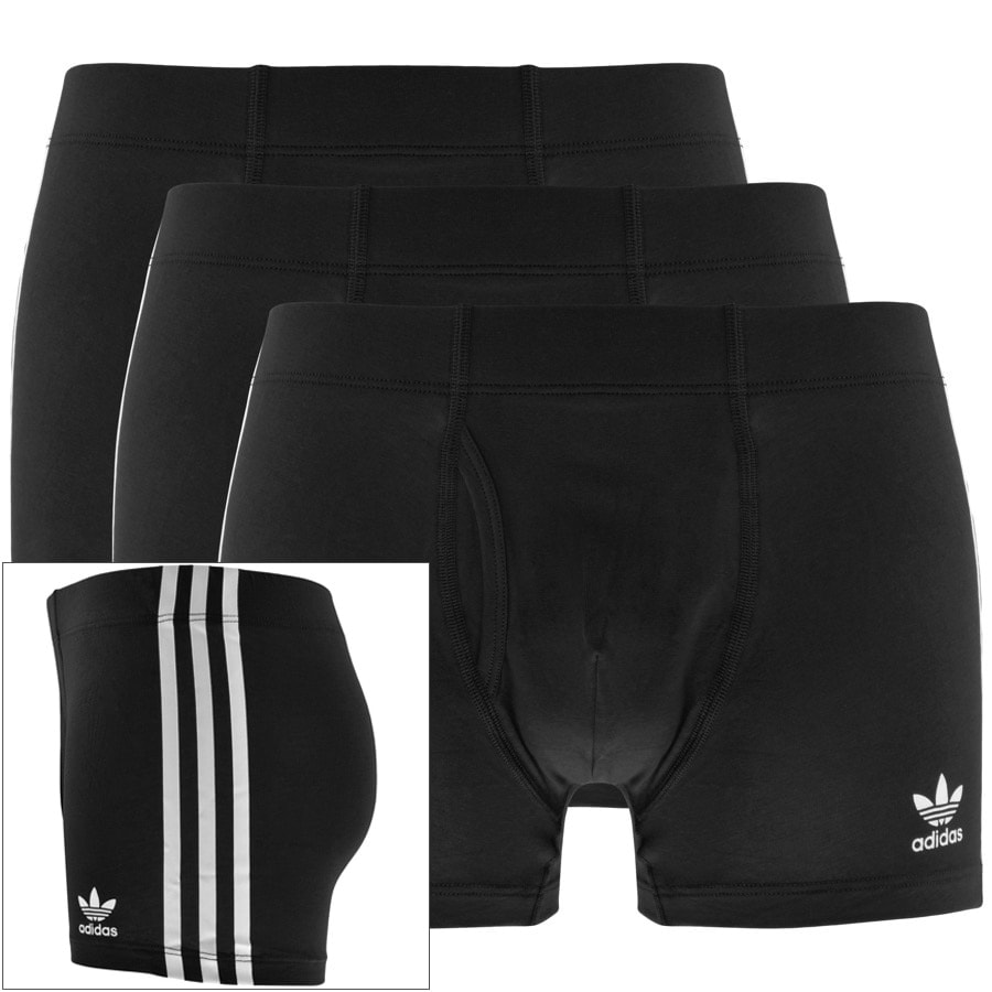Alternative Image for Productadidas Originals Triple Pack Trunks Black1