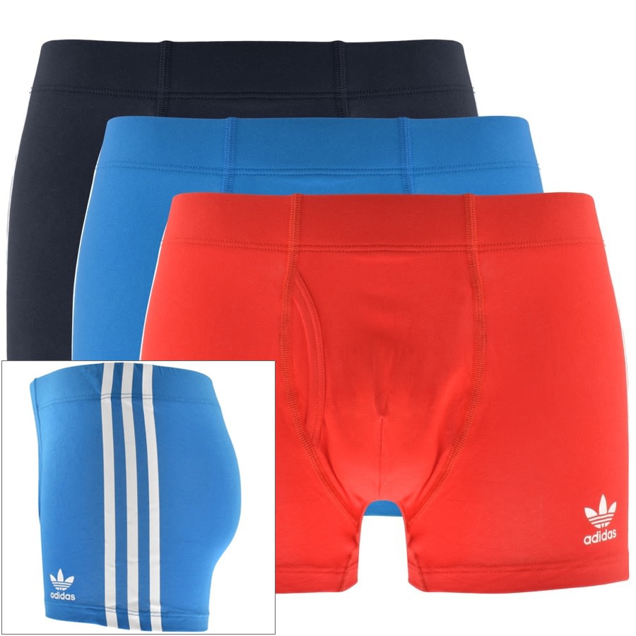 Alternative Image for Productadidas Originals Triple Pack Trunks Red1