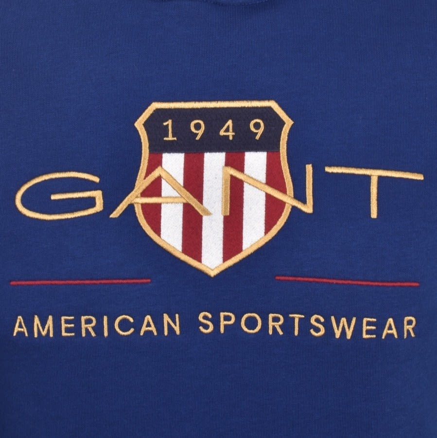Alternative Image for ProductGant D1 Archive Shield Hoodie Blue3