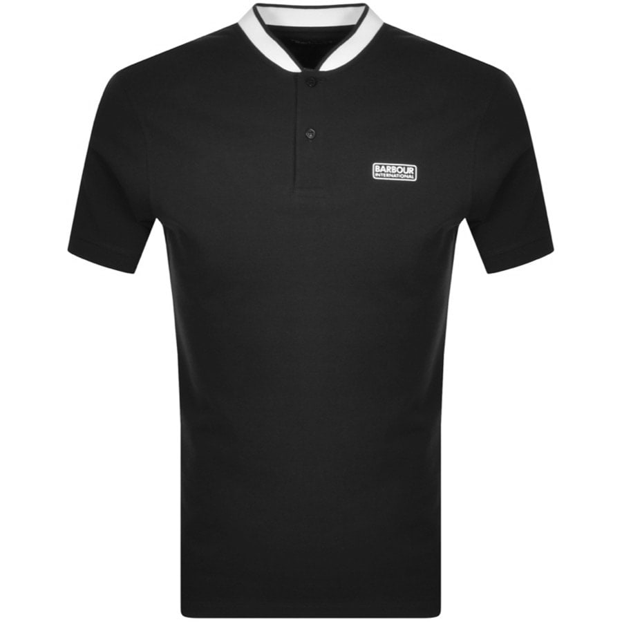 Alternative Image for ProductBarbour International Tipped Polo T Shirt Black1