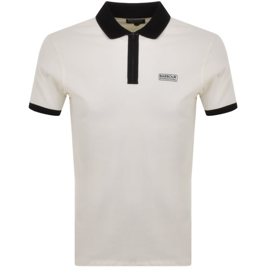 Alternative Image for ProductBarbour International Polo T Shirt Cream1