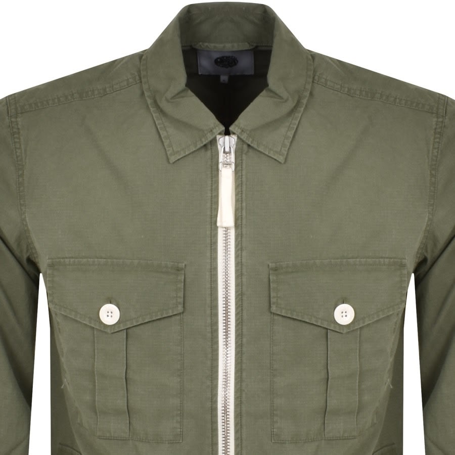 Alternative Image for ProductPretty Green Creedence Overshirt Green2