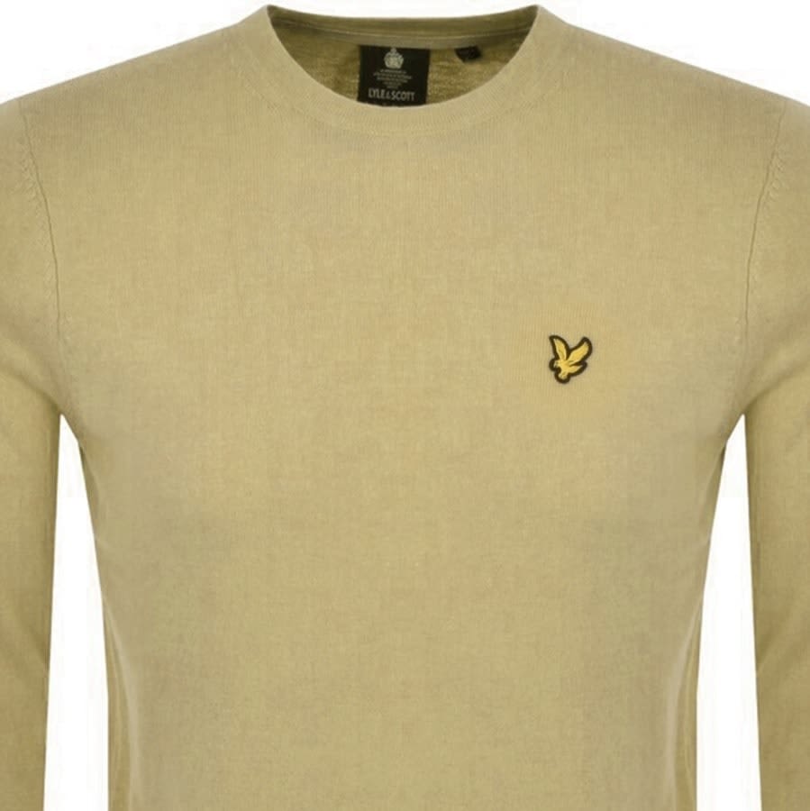 Alternative Image for ProductLyle And Scott Crew Neck Merino Knit Jumper Green2