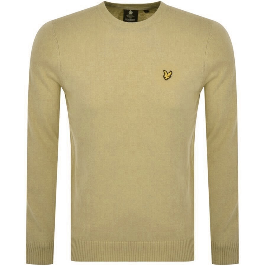 Alternative Image for ProductLyle And Scott Crew Neck Merino Knit Jumper Green1