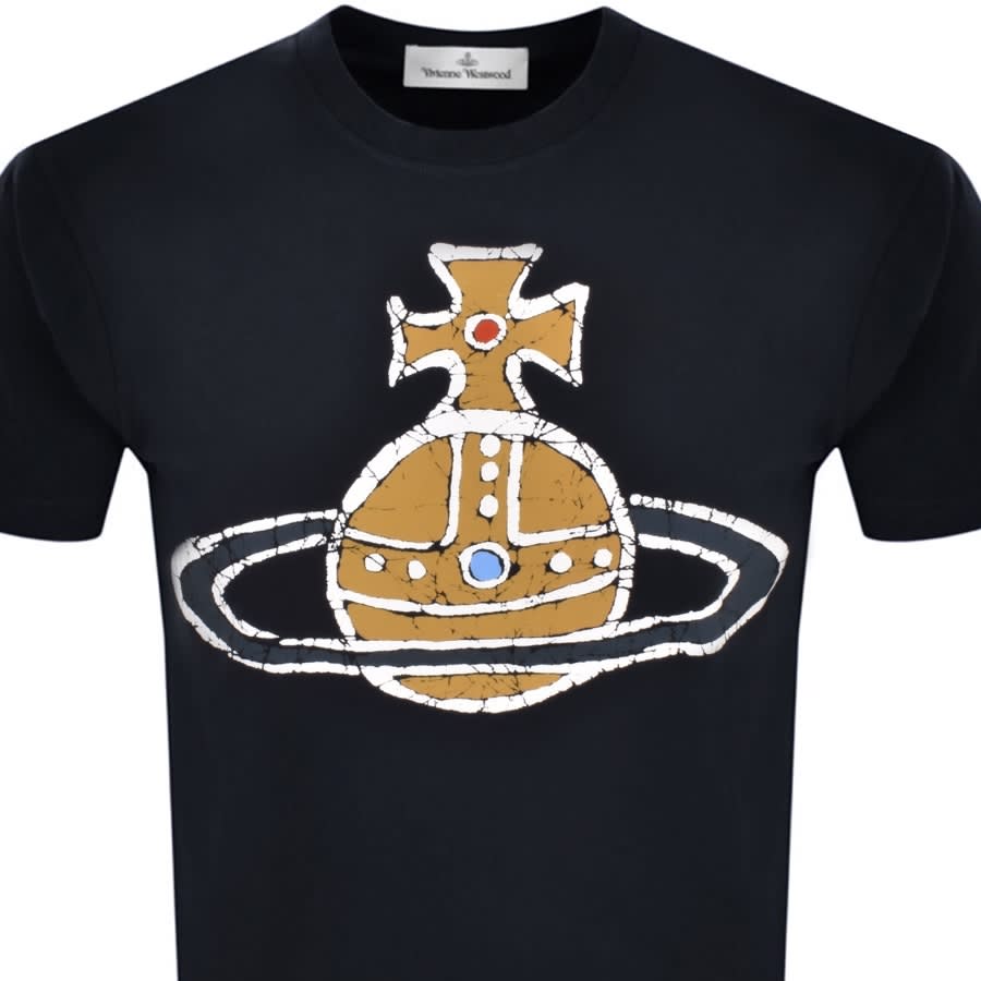 Alternative Image for ProductVivienne Westwood Classic Orb Logo T Shirt Navy2